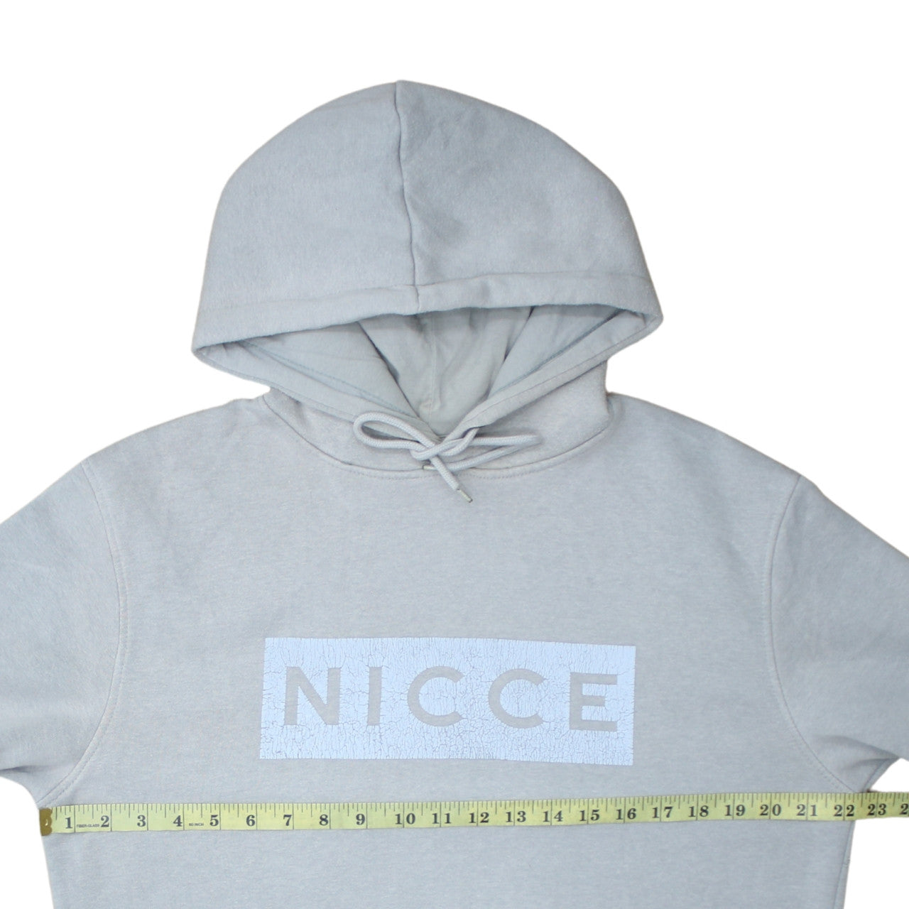 Nicce Men's Grey Pullover Hoodie Medium Classic Fleece Sweatshirt