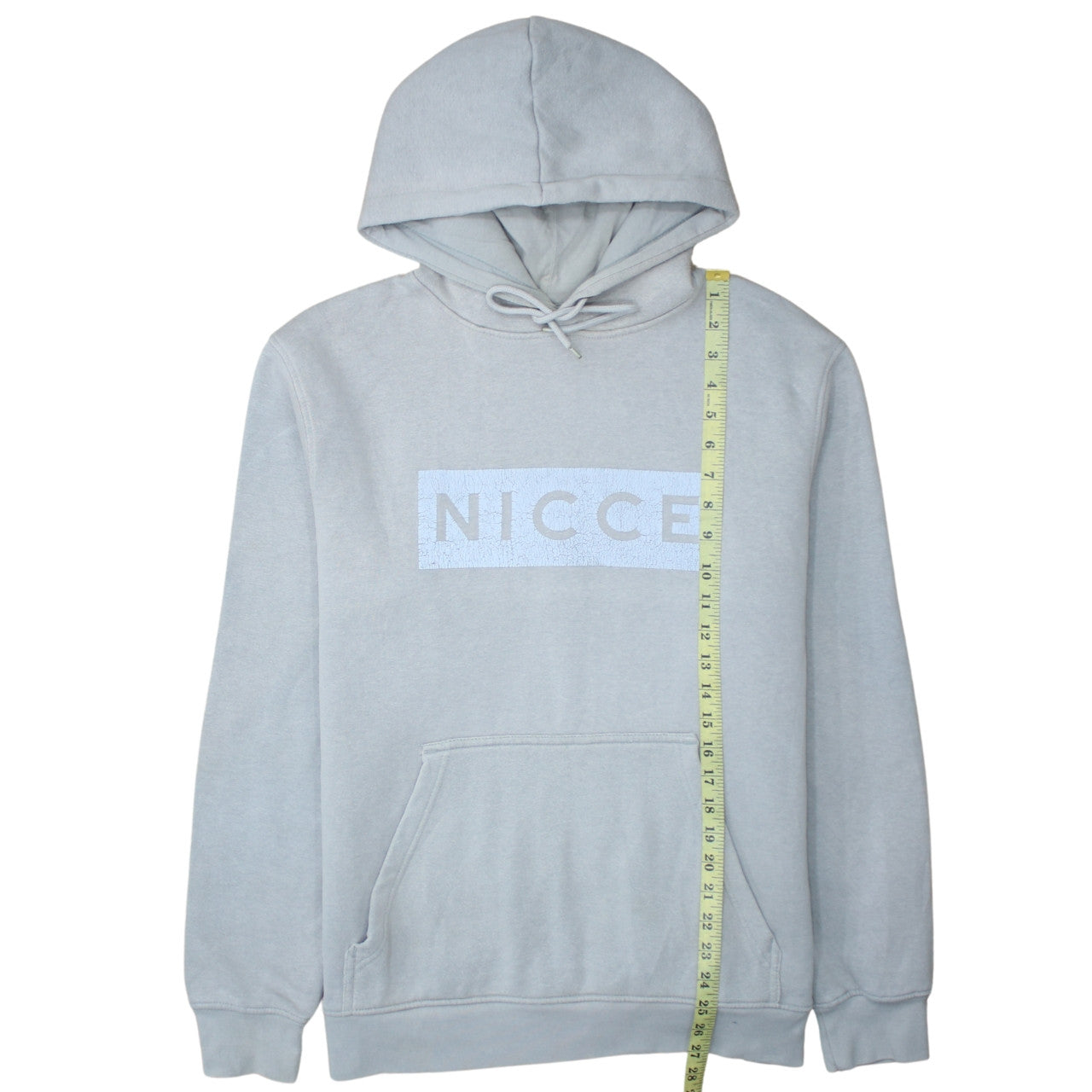 Nicce Men's Grey Pullover Hoodie Medium Classic Fleece Sweatshirt