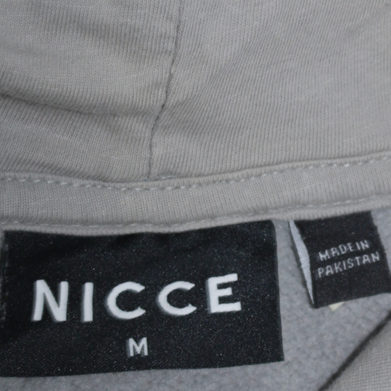 Nicce Men's Grey Pullover Hoodie Medium Classic Fleece Sweatshirt