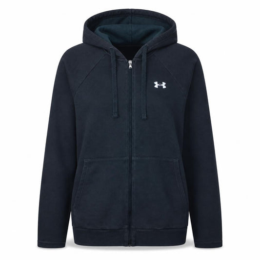 Under Armour Women Black Small Full Zip Hoodie Sweatshirt