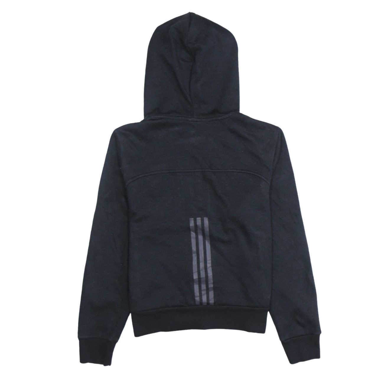Adidas Womens Black Full Zip Hoodie Sweatshirt M UK 12 Sportswear