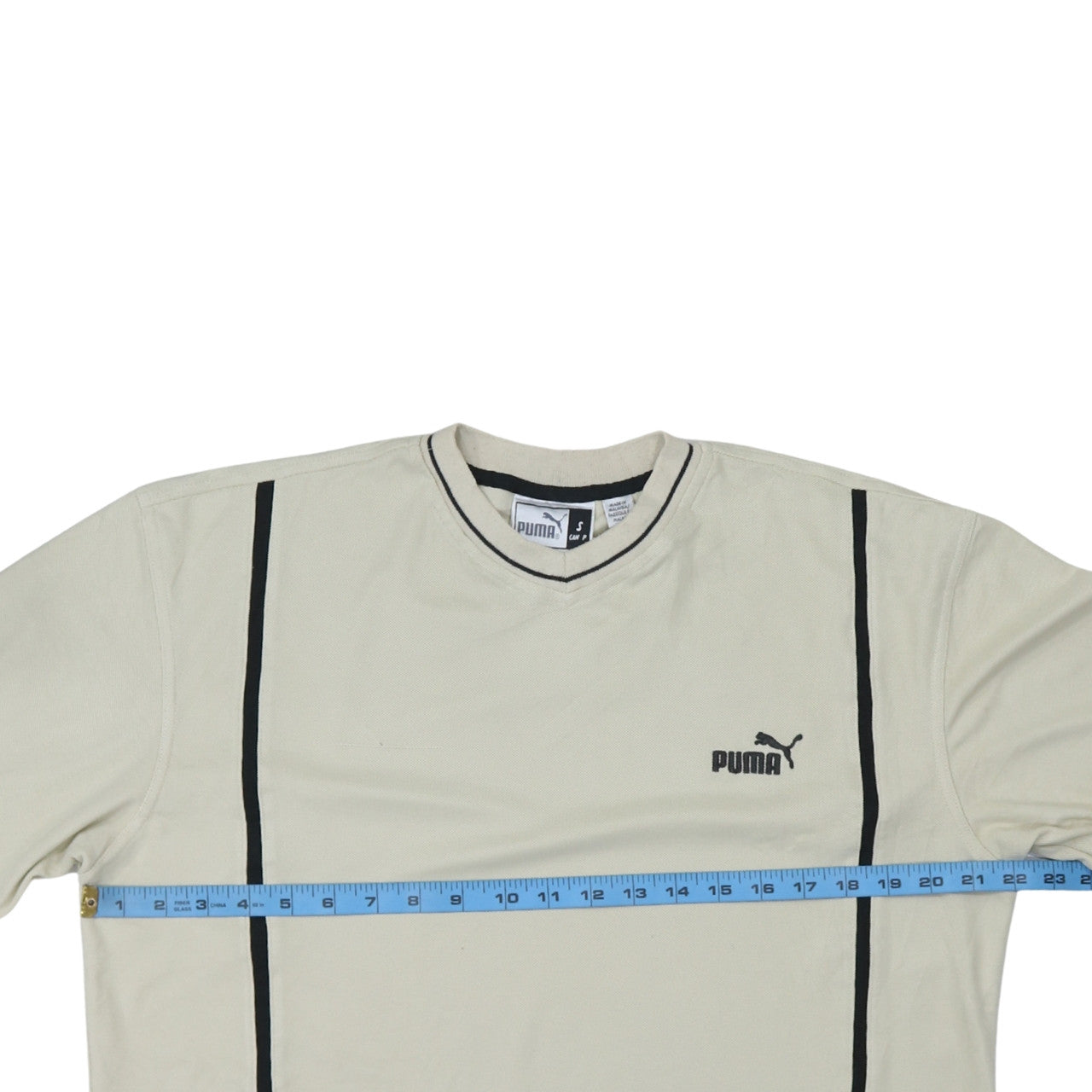 Puma Men’s Beige Short Sleeve Cotton Sports Polo Shirt Size S