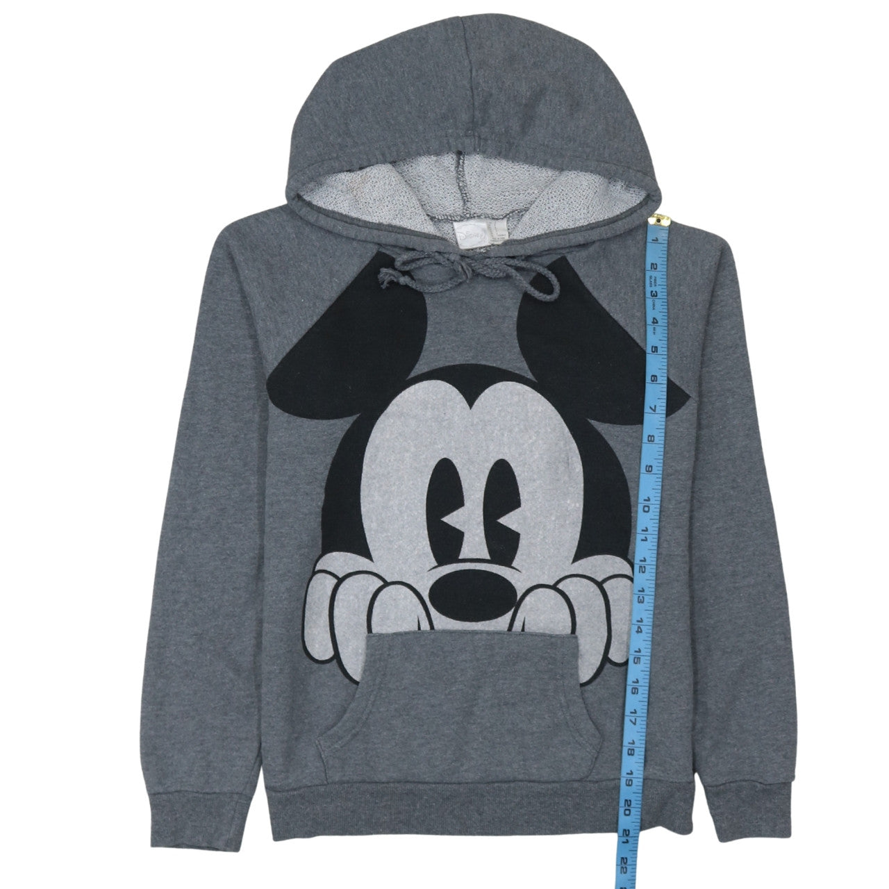 Disney Women's Grey Pullover Hoodie Small Mickey Mouse Graphic