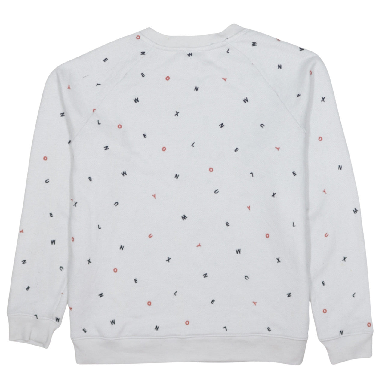 Levi's Womens White Letter Print Pullover Sweatshirt Size S