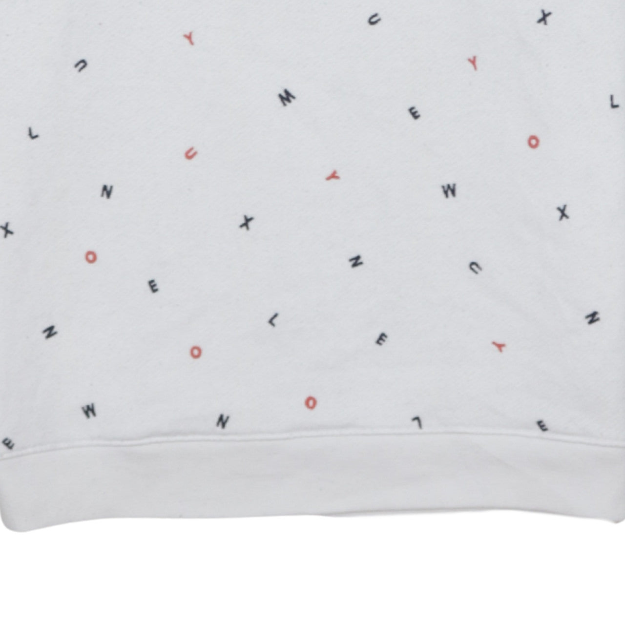 Levi's Womens White Letter Print Pullover Sweatshirt Size S