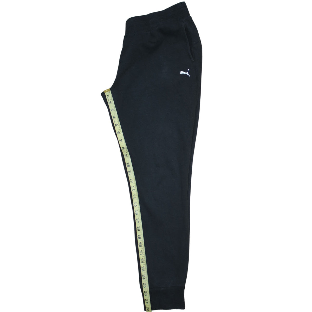 Puma Women's Black Jogger Trousers Size L Comfortable Fleece