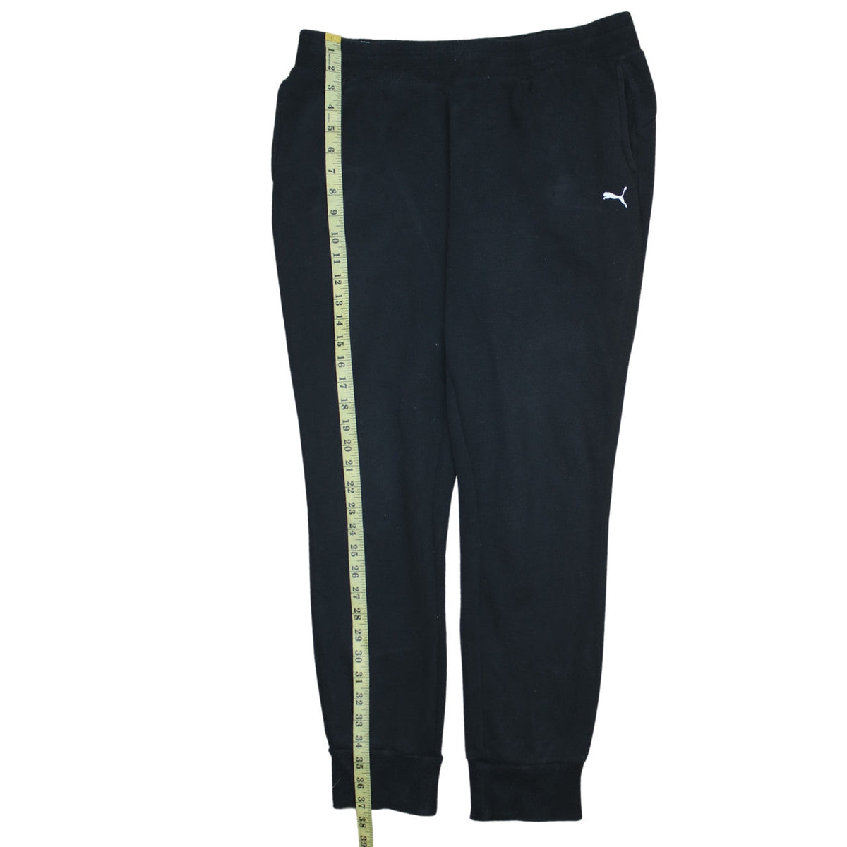 Puma Women's Black Jogger Trousers Size L Comfortable Fleece