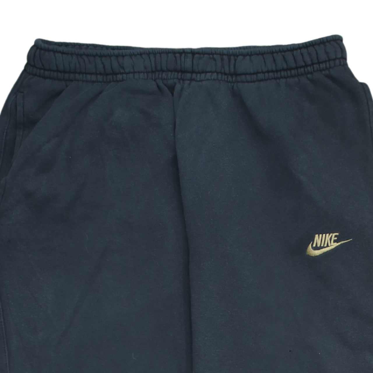 Nike Men's Black Fleece Sweatpants L Regular Fit Elastic Waist
