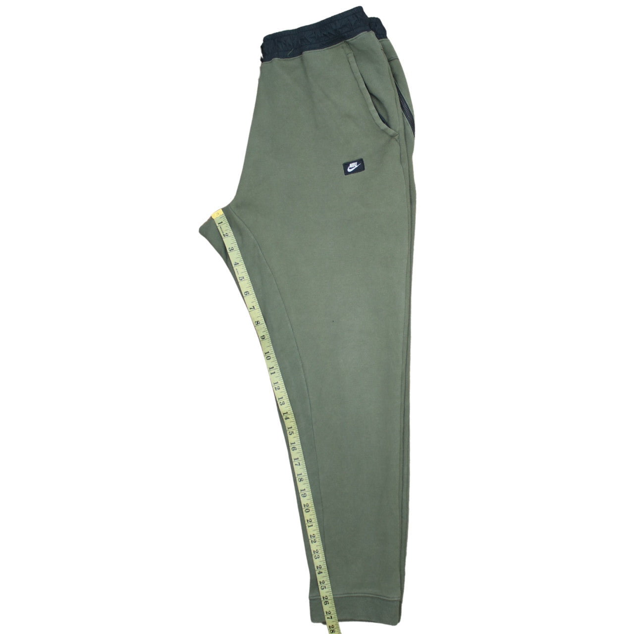 Nike Men's Green Jogger Trousers L Regular Fit Elastic Waist