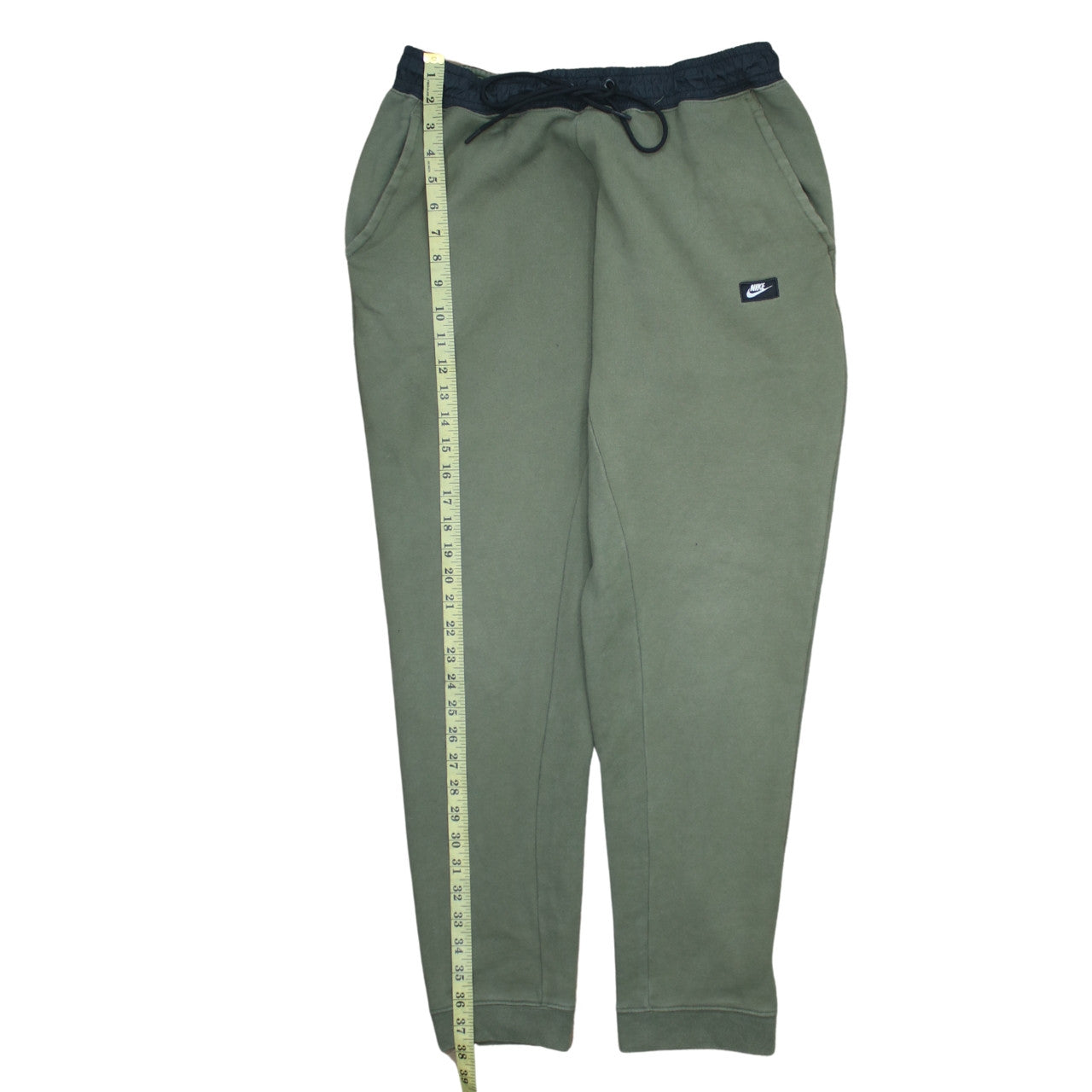 Nike Men's Green Jogger Trousers L Regular Fit Elastic Waist