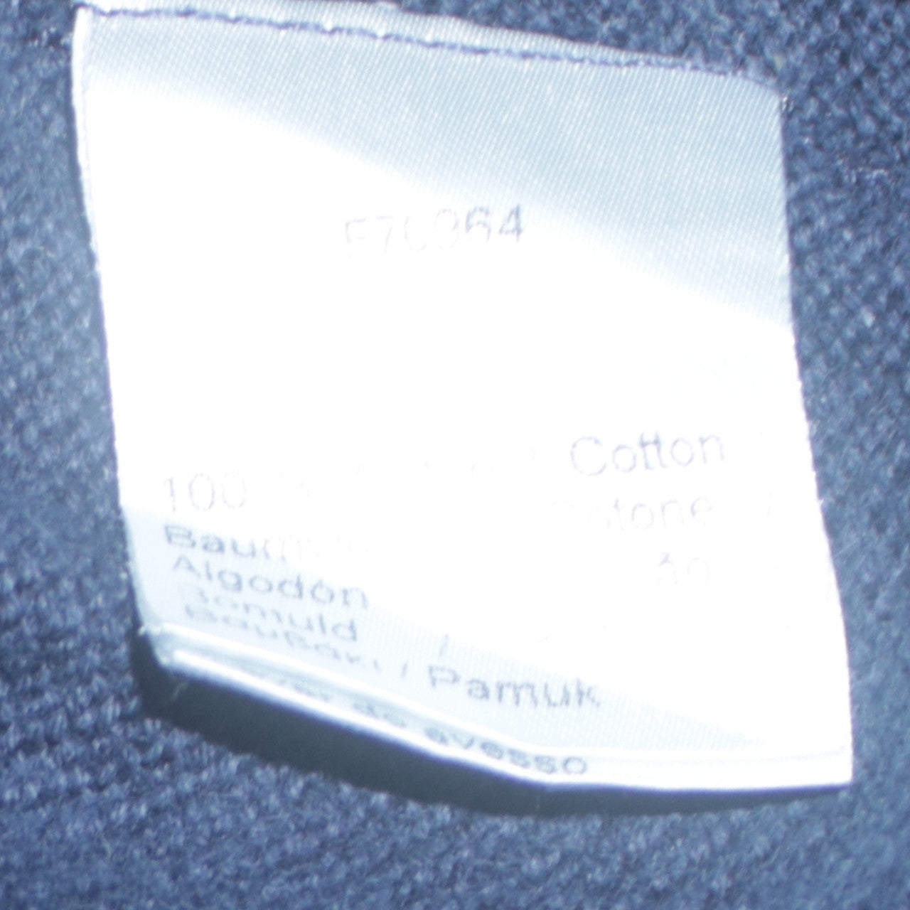 Lacoste Men's Blue Cotton Crew Neck Pullover Jumper Size S