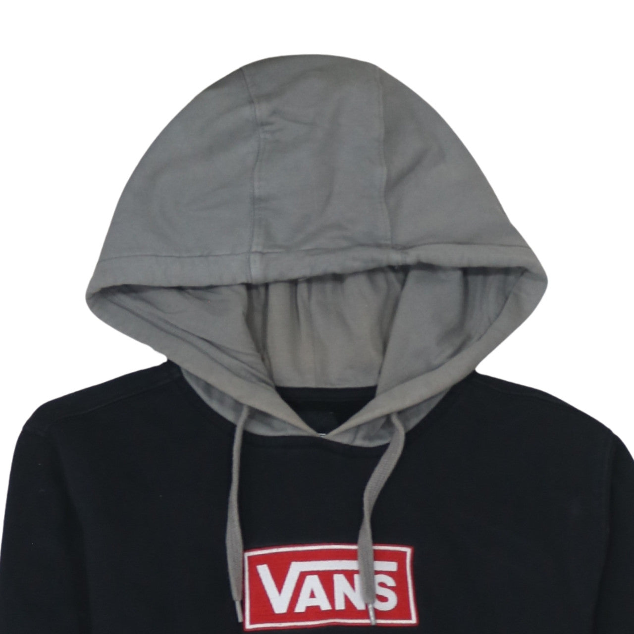 Vans Womens Black XS Pullover Hoodie Hooded Sweatshirt Cotton