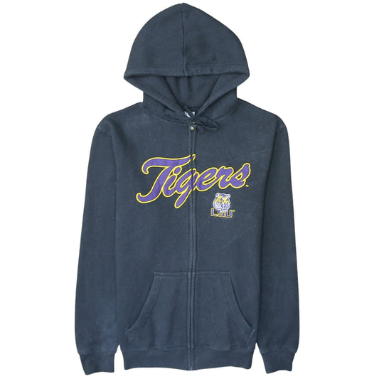 Majestic Men's Black LSU Tigers Full Zip Hoodie Size S