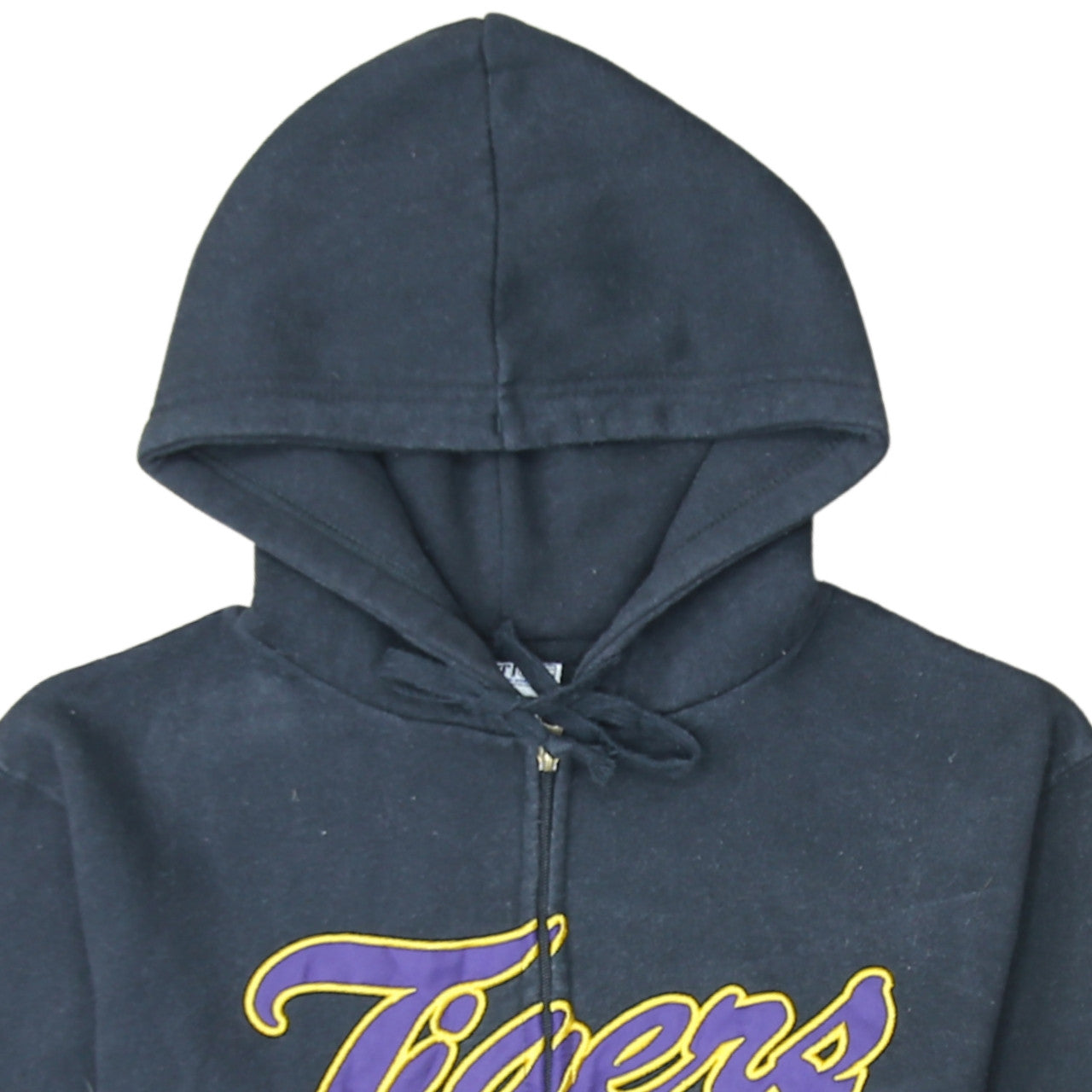 Majestic Men's Black LSU Tigers Full Zip Hoodie Size S