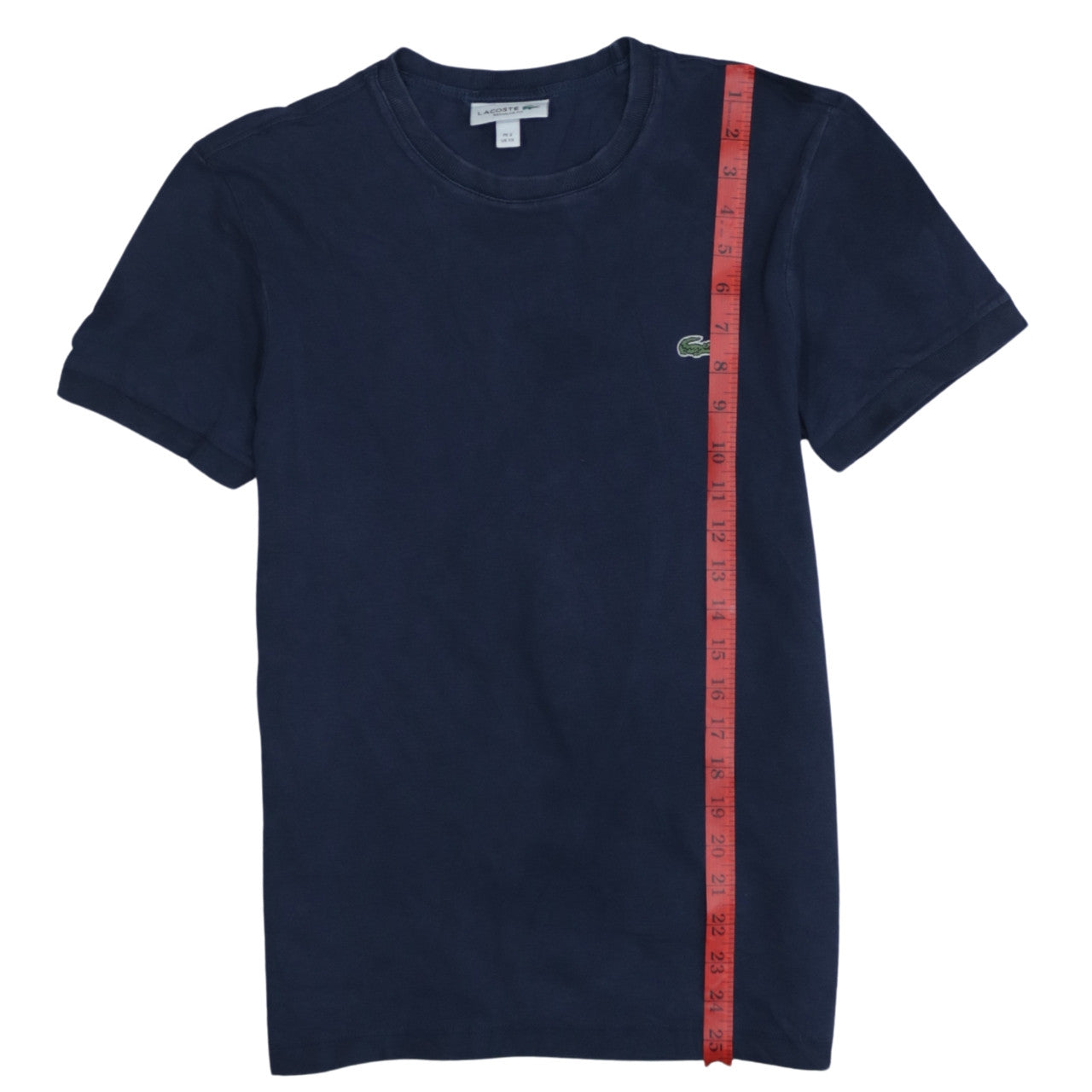 Lacoste Men's Navy Blue Regular Fit Cotton Crew Neck T-Shirt XS