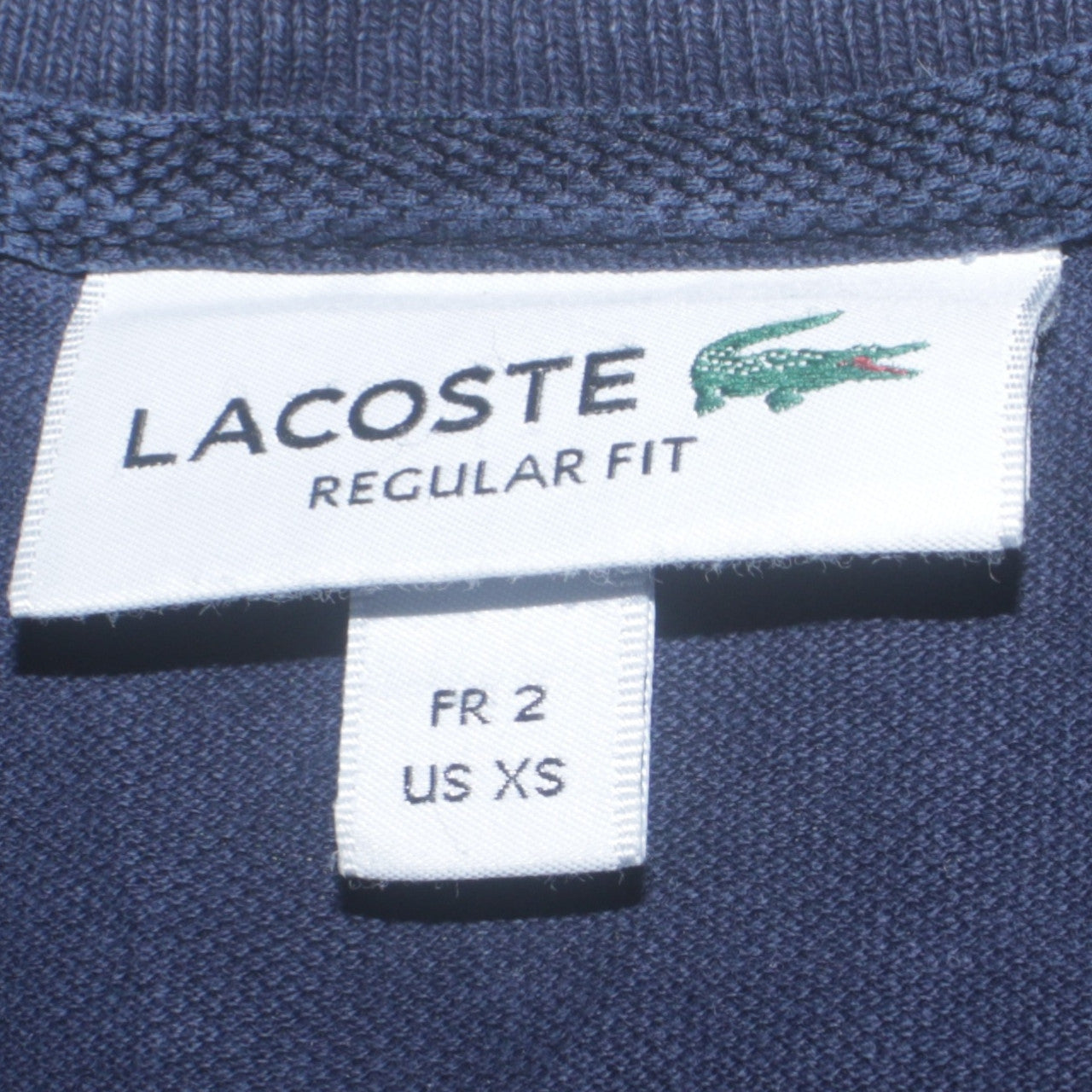 Lacoste Men's Navy Blue Regular Fit Cotton Crew Neck T-Shirt XS