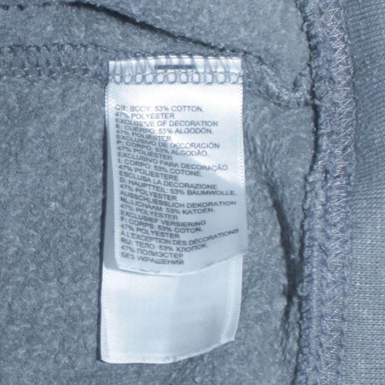 The North Face Men's Grey Pullover Hoodie Small Outdoor Logo Fleece