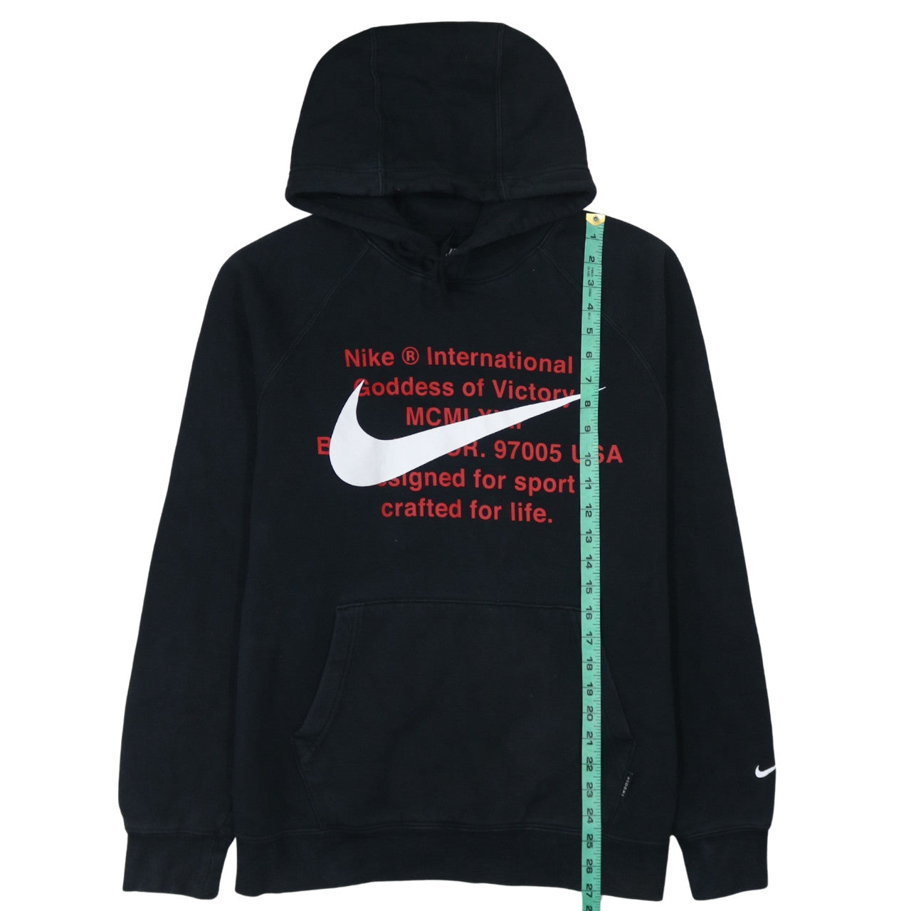 Nike Men's Black Pullover Hoodie M Graphic Logo Sports Fleece