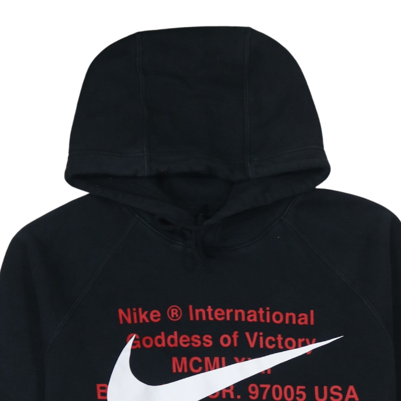 Nike Men's Black Pullover Hoodie M Graphic Logo Sports Fleece