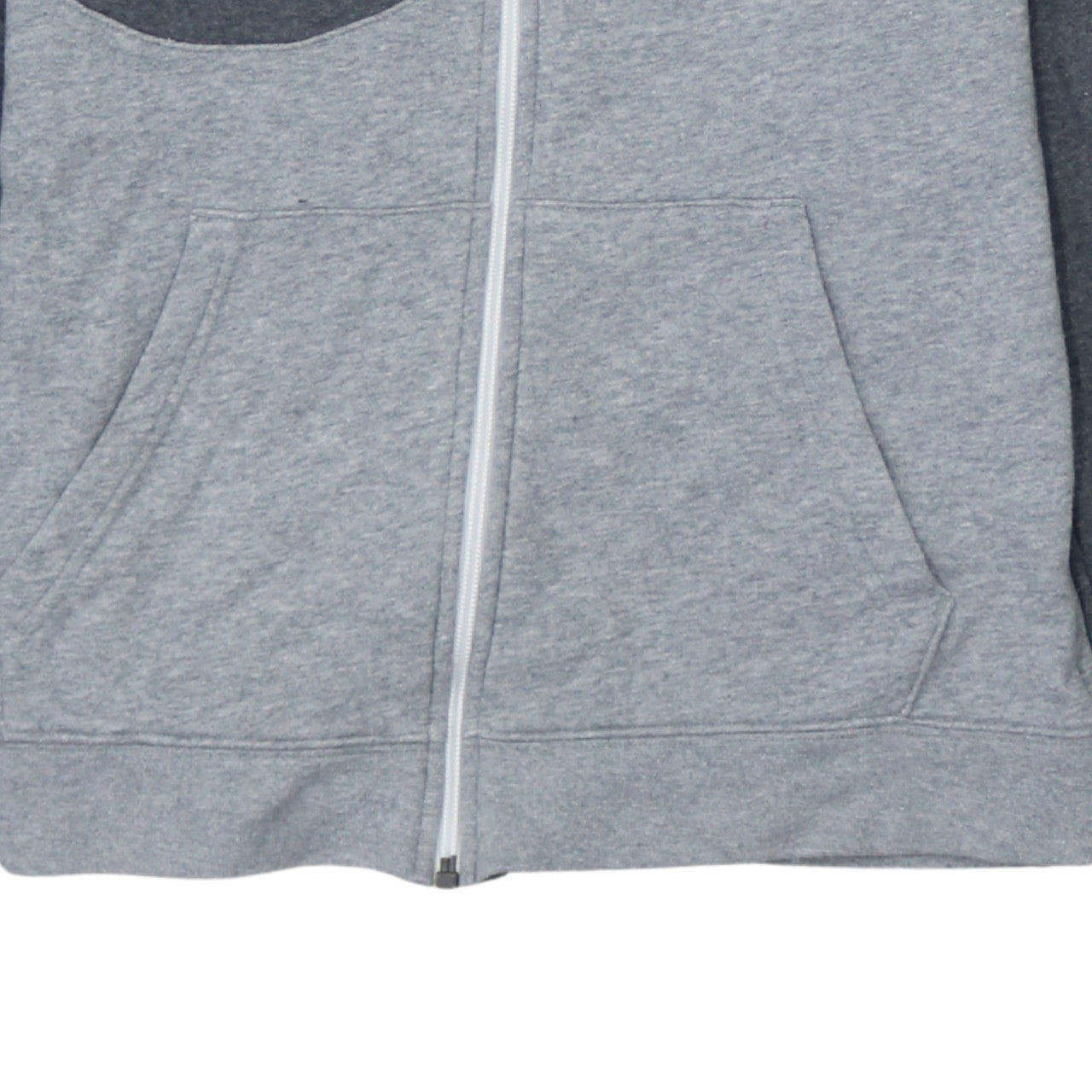 Nike Boys Grey Full Zip Hoodie Sweatshirt L 147-158cm Colourblock Hooded
