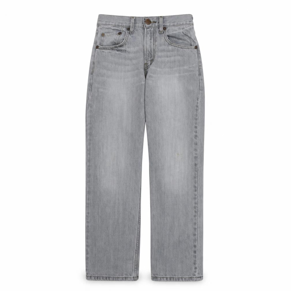Levi's Girls Grey 514 Slim Straight Jeans 14 Years Cotton Denim