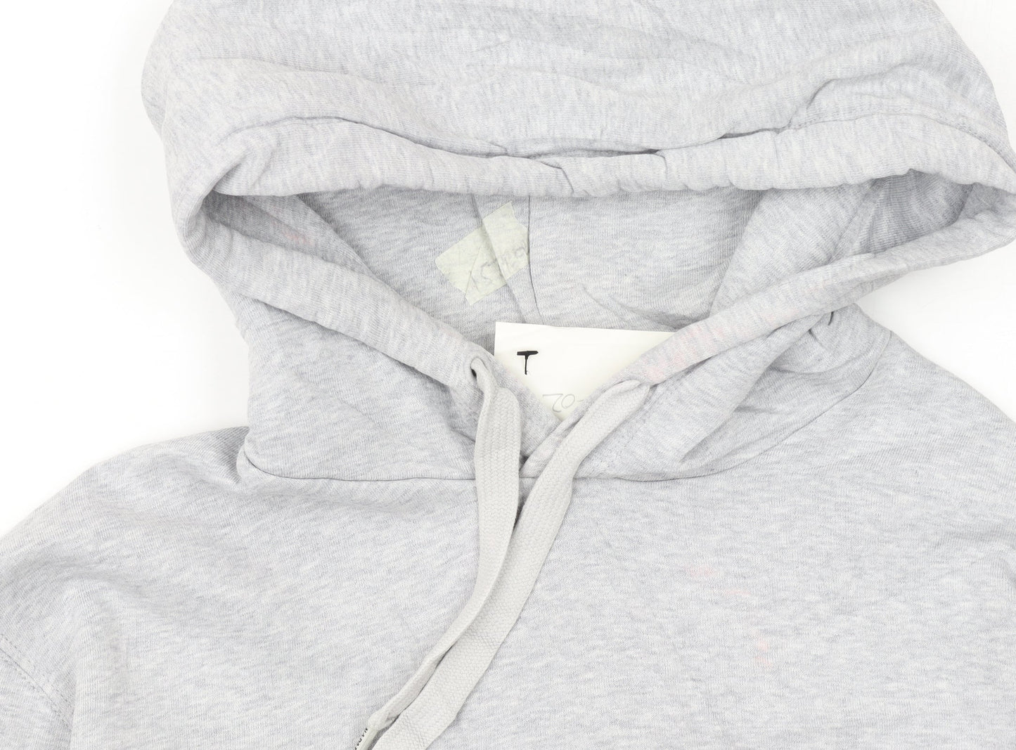Napapijri Men's Grey Pullover Hoodie Small Logo Graphic Long Sleeve
