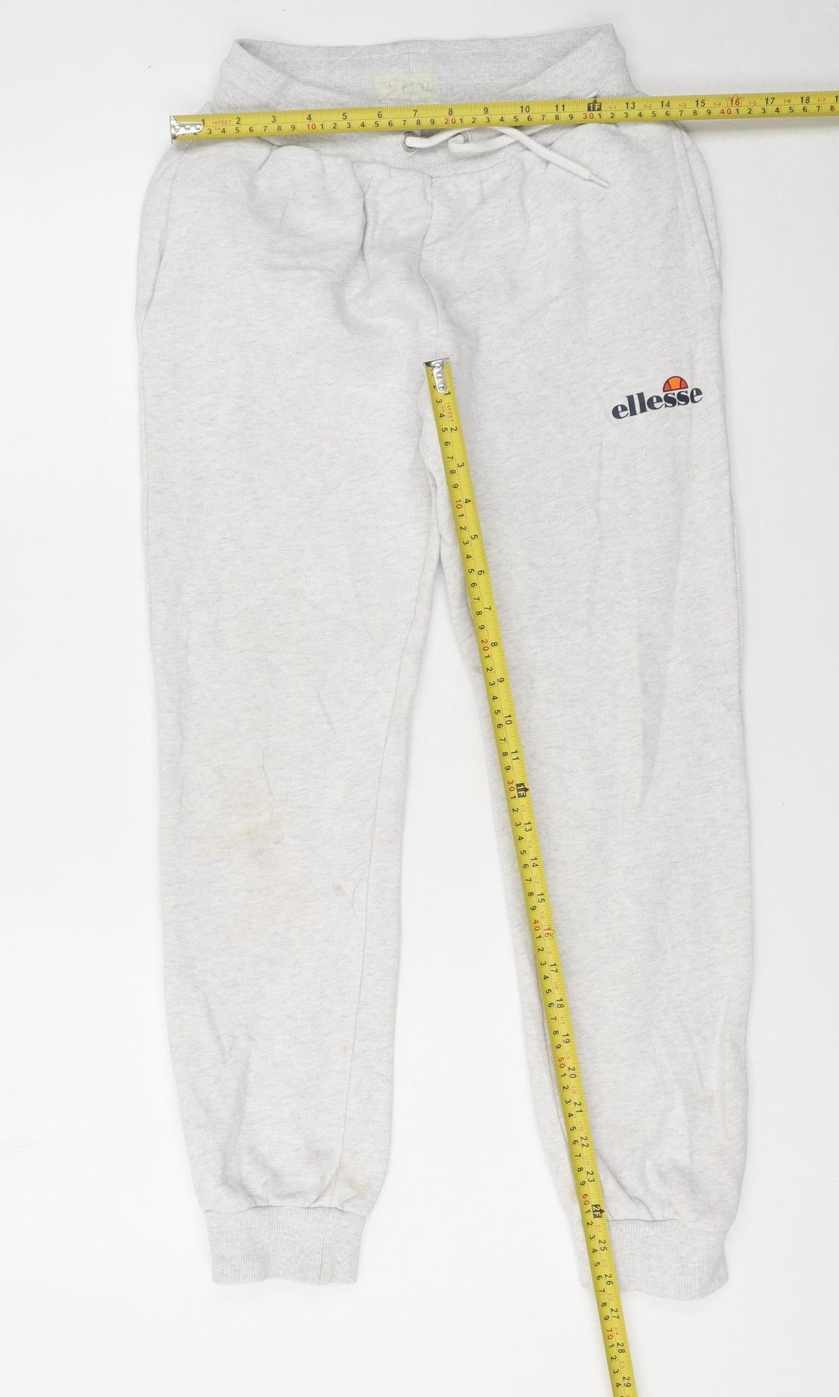 Ellesse Girls Grey Jogger Sweatpants 12-13 Years Cotton Blend