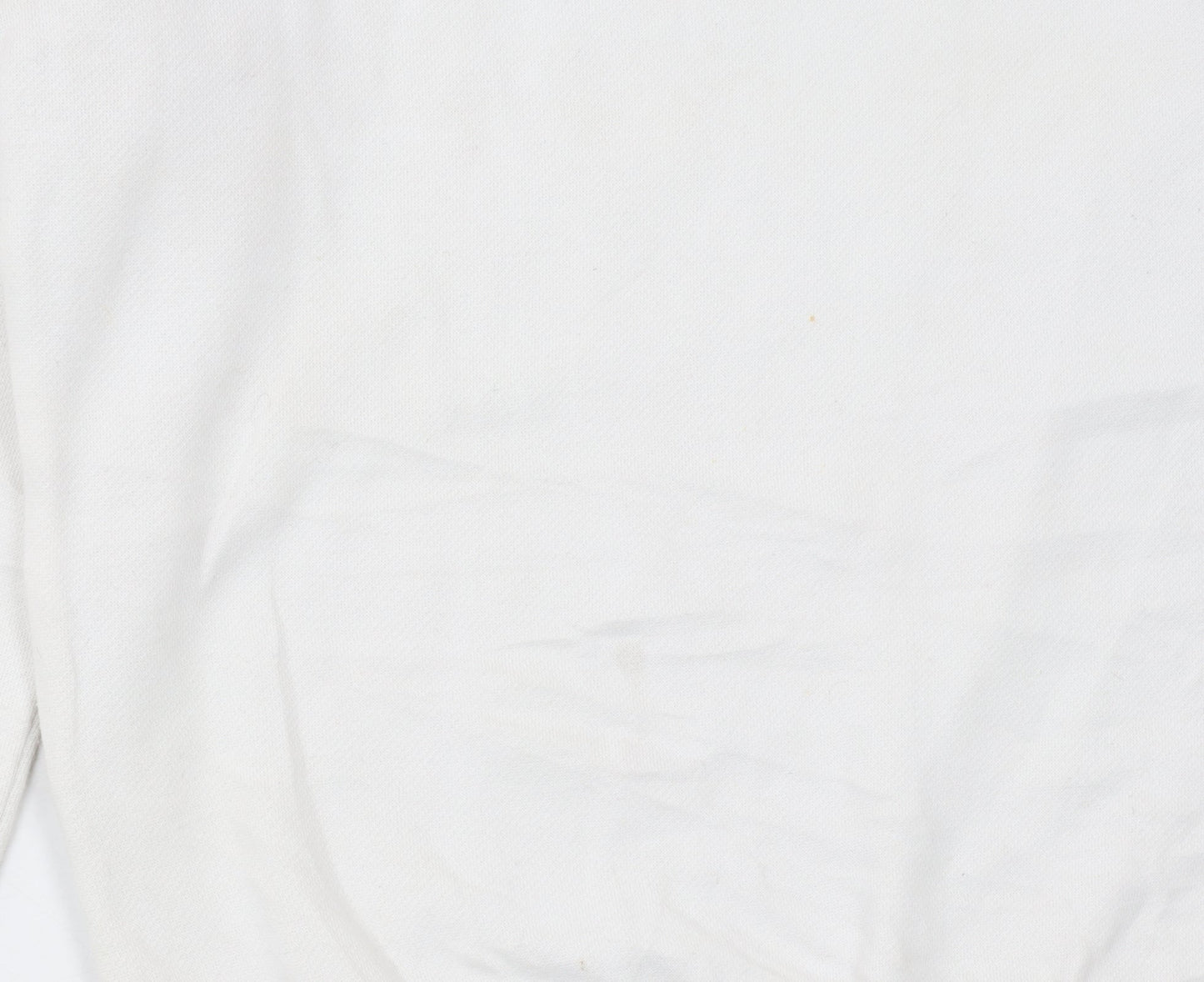 New Balance Womens White XS Pullover Sweatshirt Cotton Blend