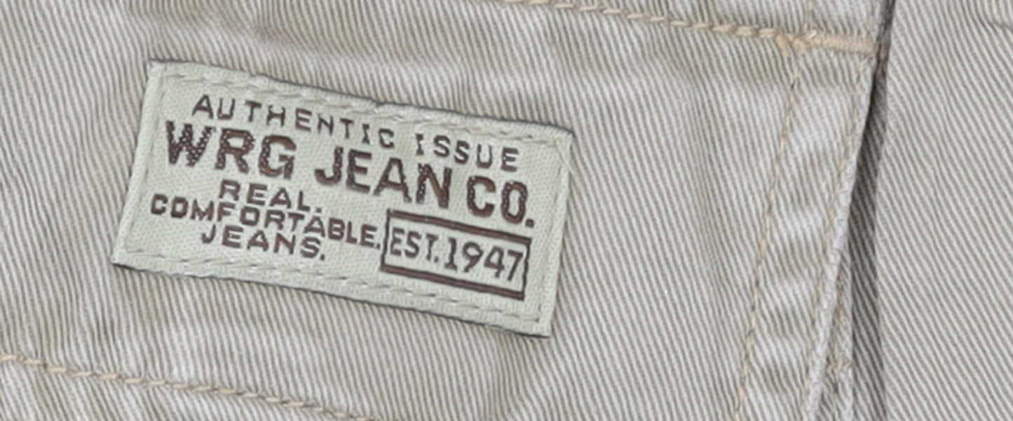 WRG Jean Co Men Beige Cargo Shorts Size 40 Cotton Casual