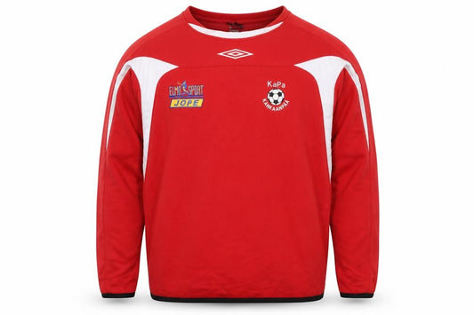 Umbro Men's Red Crew Neck Pullover Football Sweatshirt M