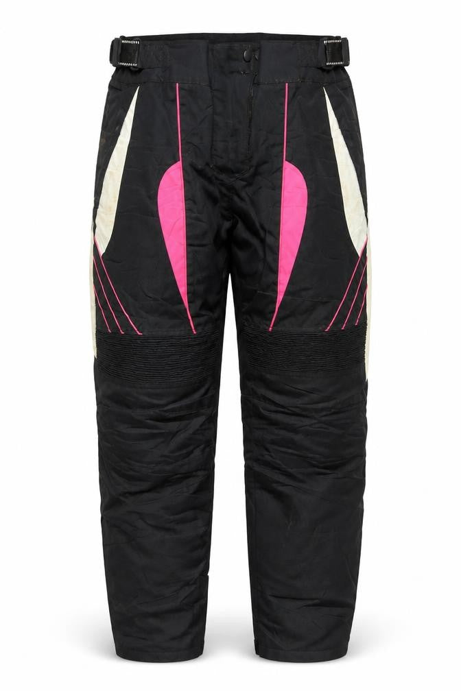 Turin Women’s Black Motorcycle Snow Pants Size 18 Waterproof Cordura