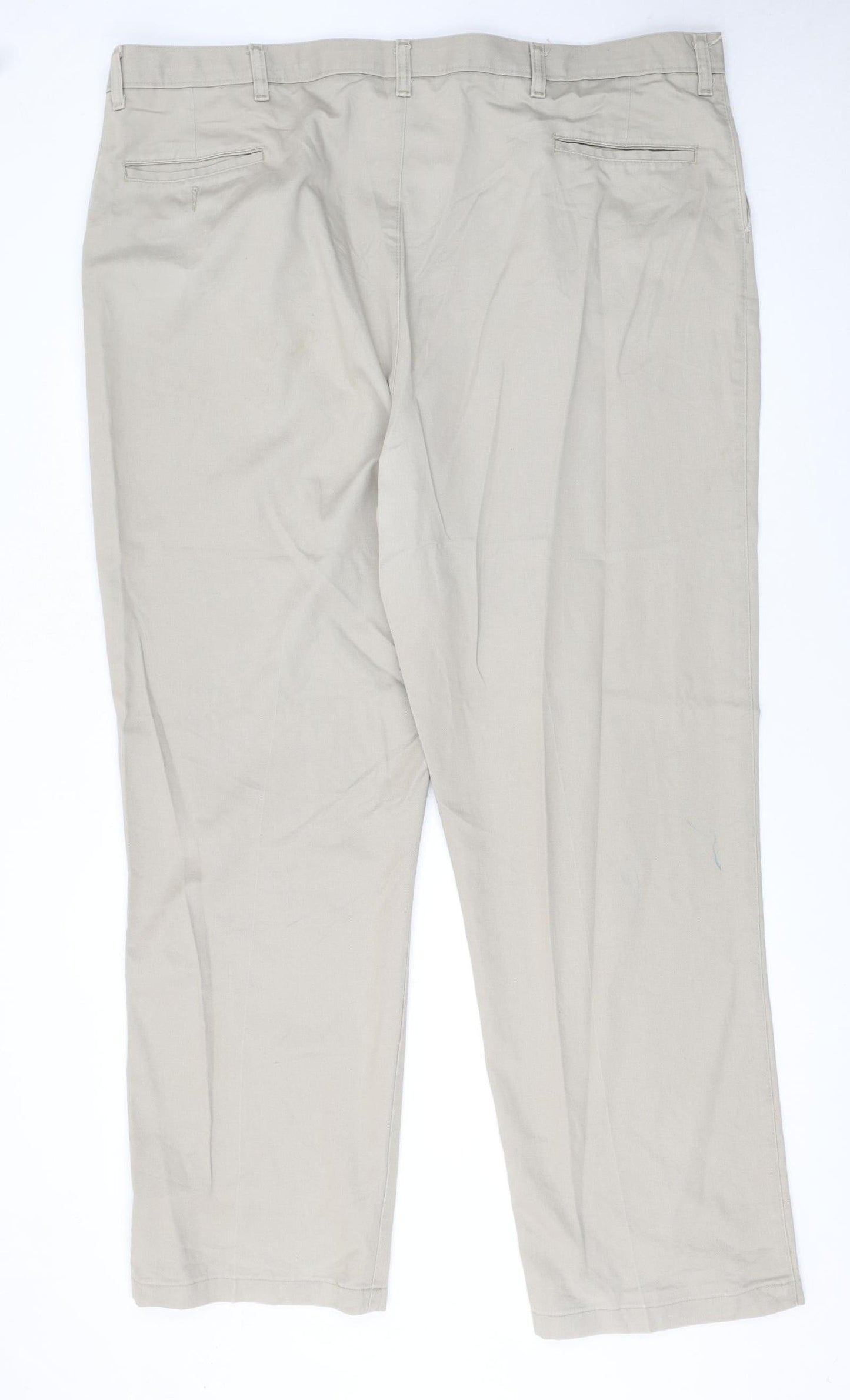 Wrangler Men’s Beige Chino Trousers 46x32 Relaxed Fit Cotton