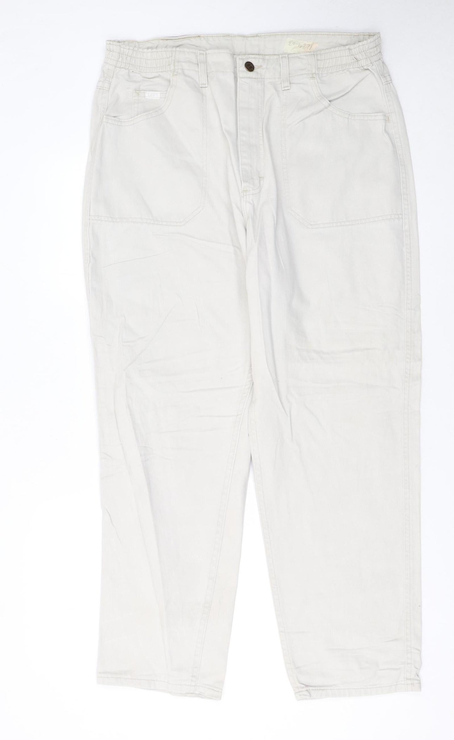 Lee Women's Beige Petite Size 16 Straight Cotton Jeans