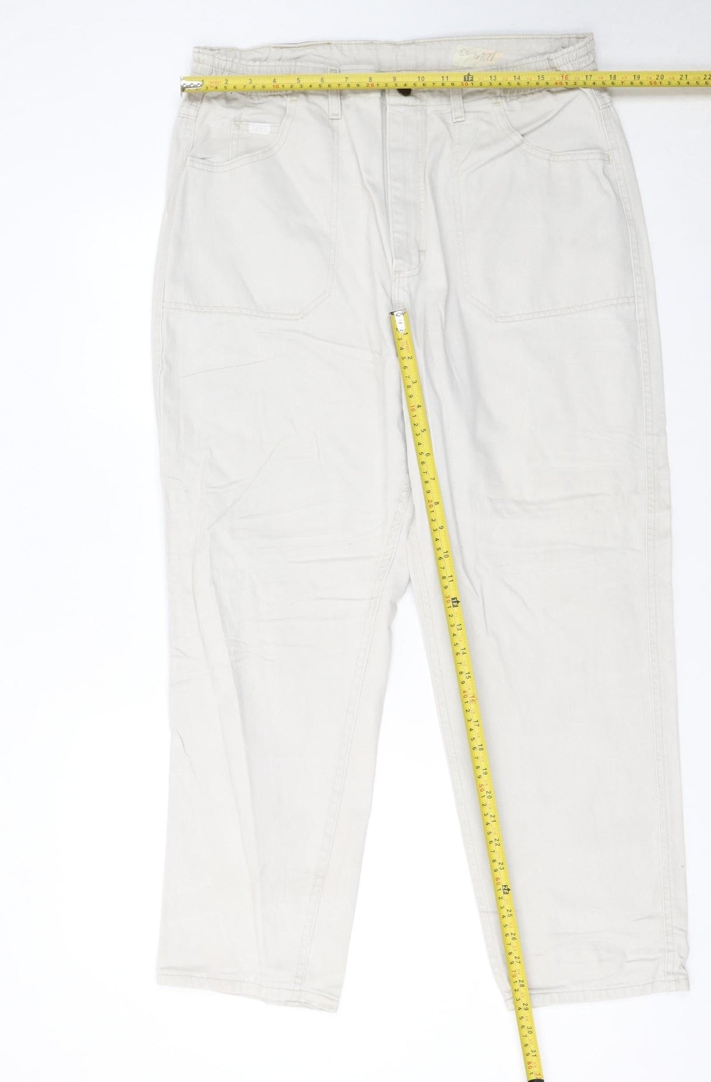 Lee Women's Beige Petite Size 16 Straight Cotton Jeans