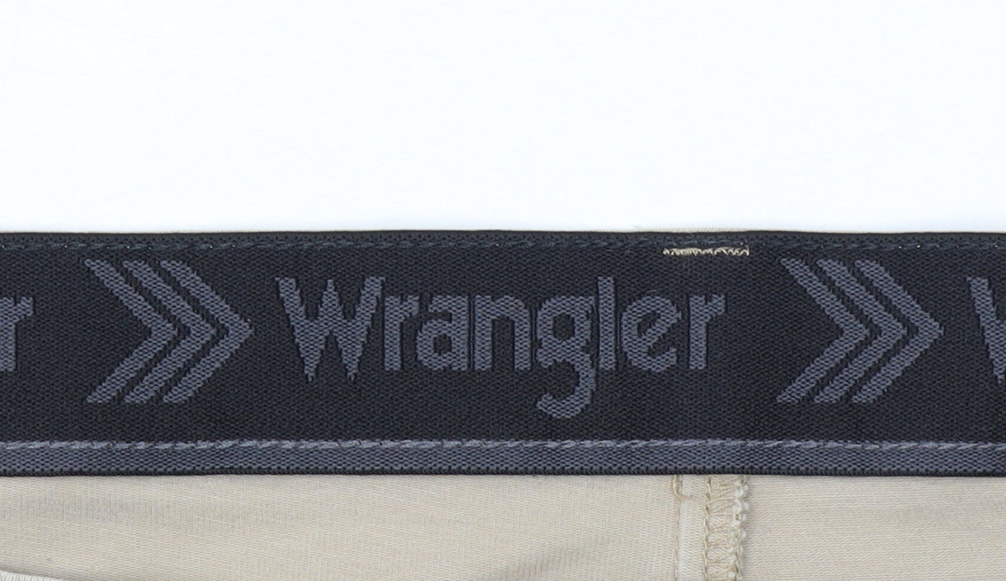 Wrangler Men's Beige Chino Trousers Size 44 Straight Fit