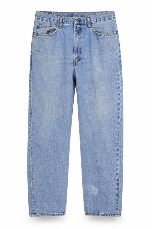 Levi Strauss & Co. Mens Blue 550 Relaxed Fit Straight Jeans W38 L34