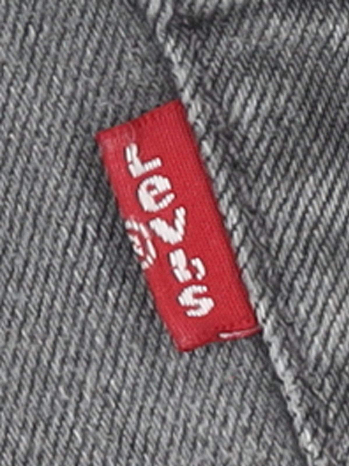 Levi's Men Grey Straight Fit Denim Jeans W33 L30 Regular