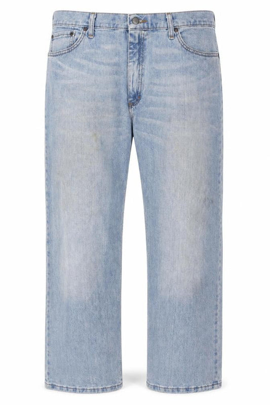 Wrangler Men's Blue Light Wash Straight Denim Jeans 44x30