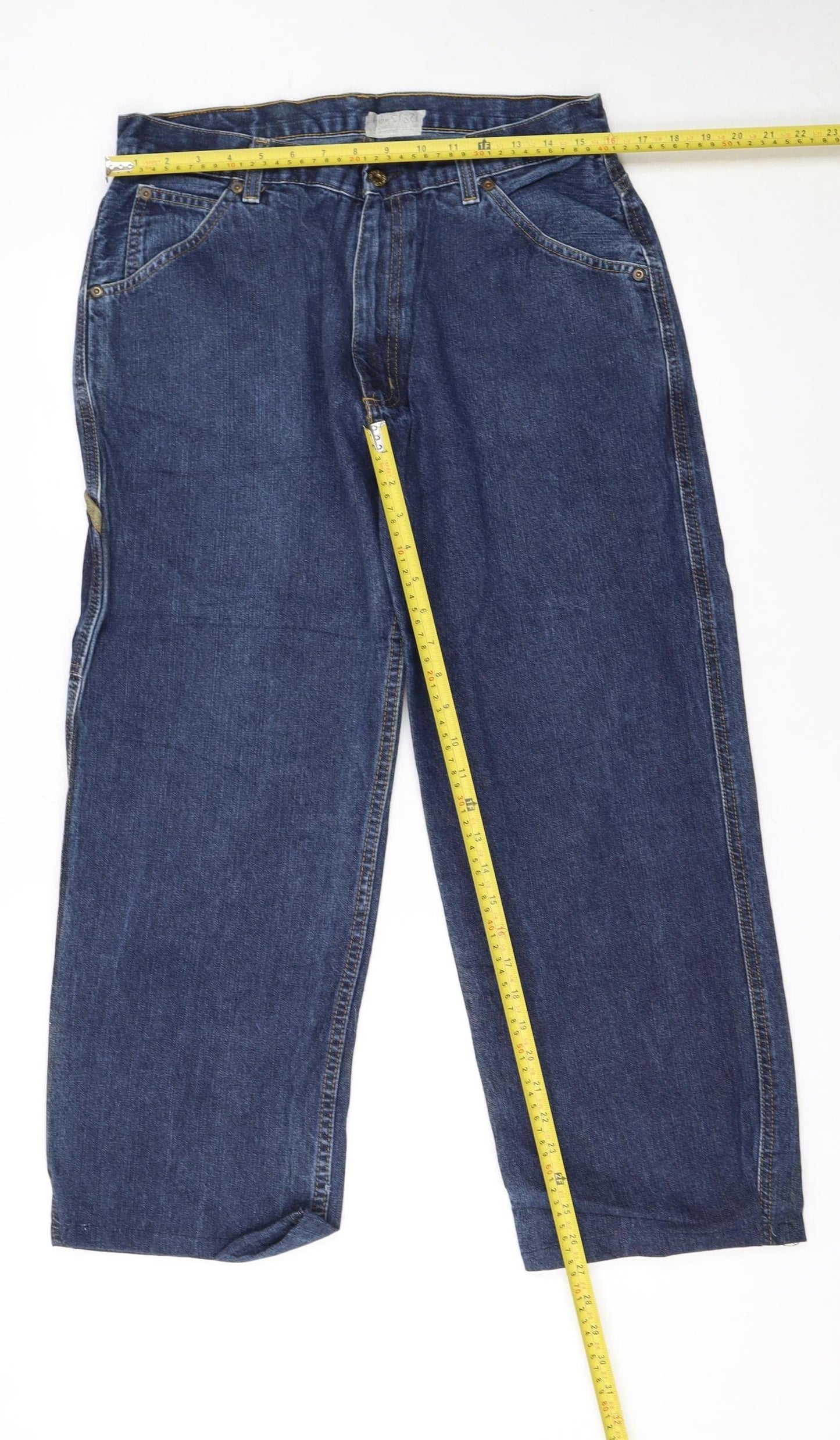 Ralph Lauren Womens Blue Straight-Leg Jeans Size 16 Regular Fit