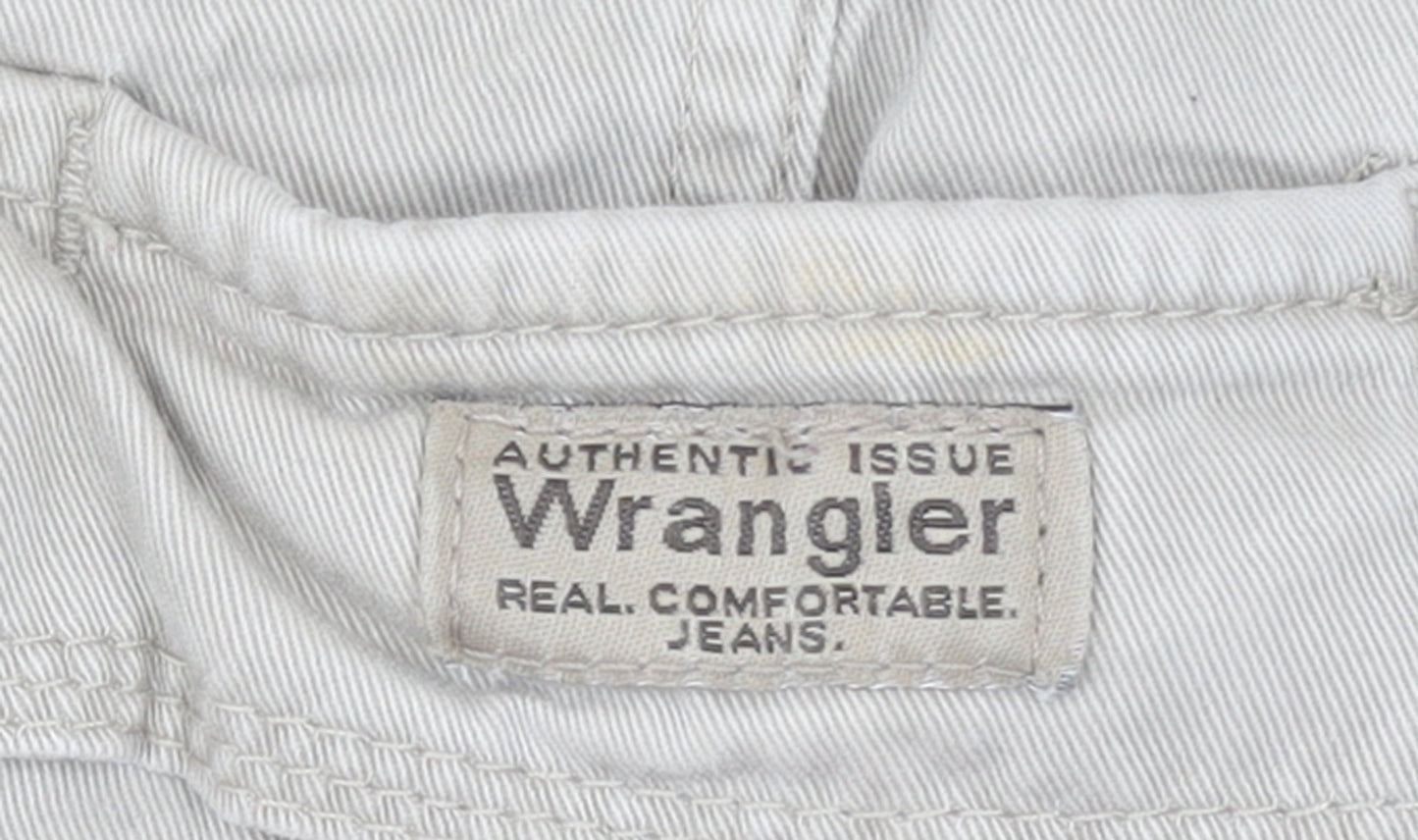 Wrangler Men's Beige Cargo Shorts Size 40 Cotton Canvas Casual
