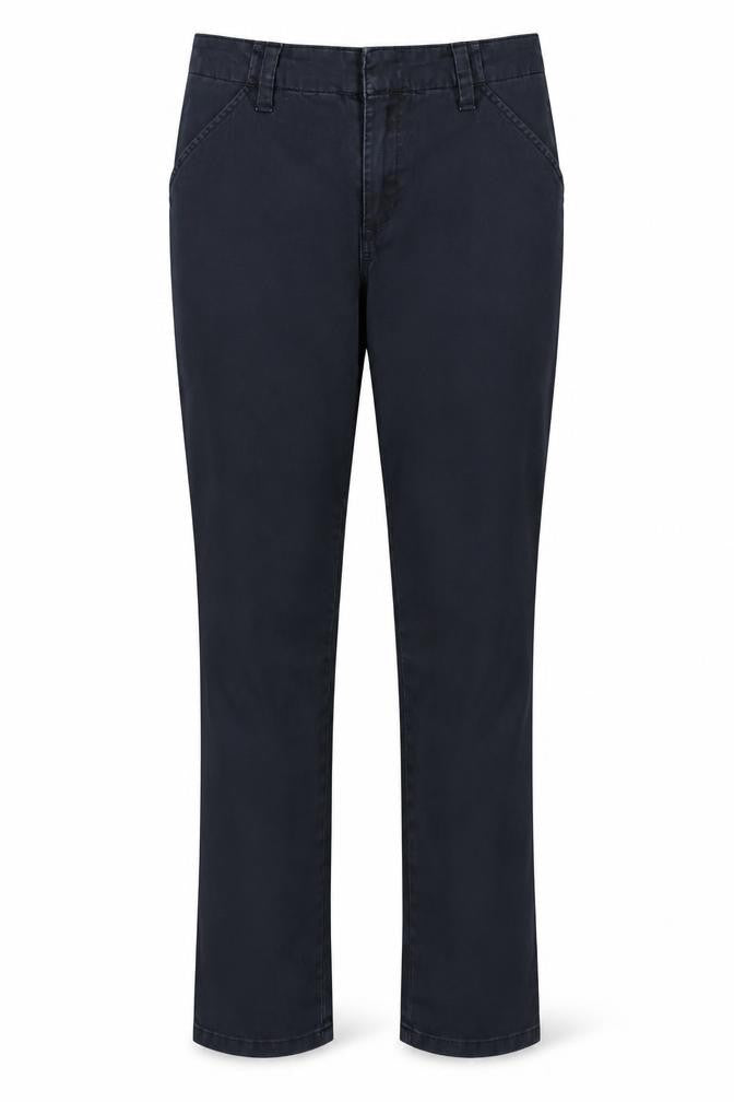 Lee Women's Blue Petite Chino Trousers Size 6 Regular Fit