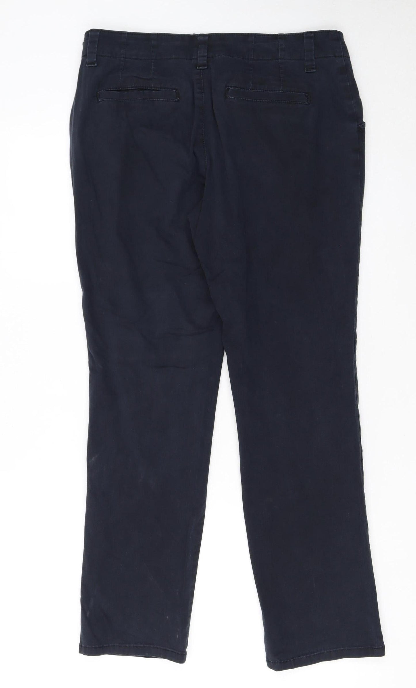 Lee Women's Blue Petite Chino Trousers Size 6 Regular Fit