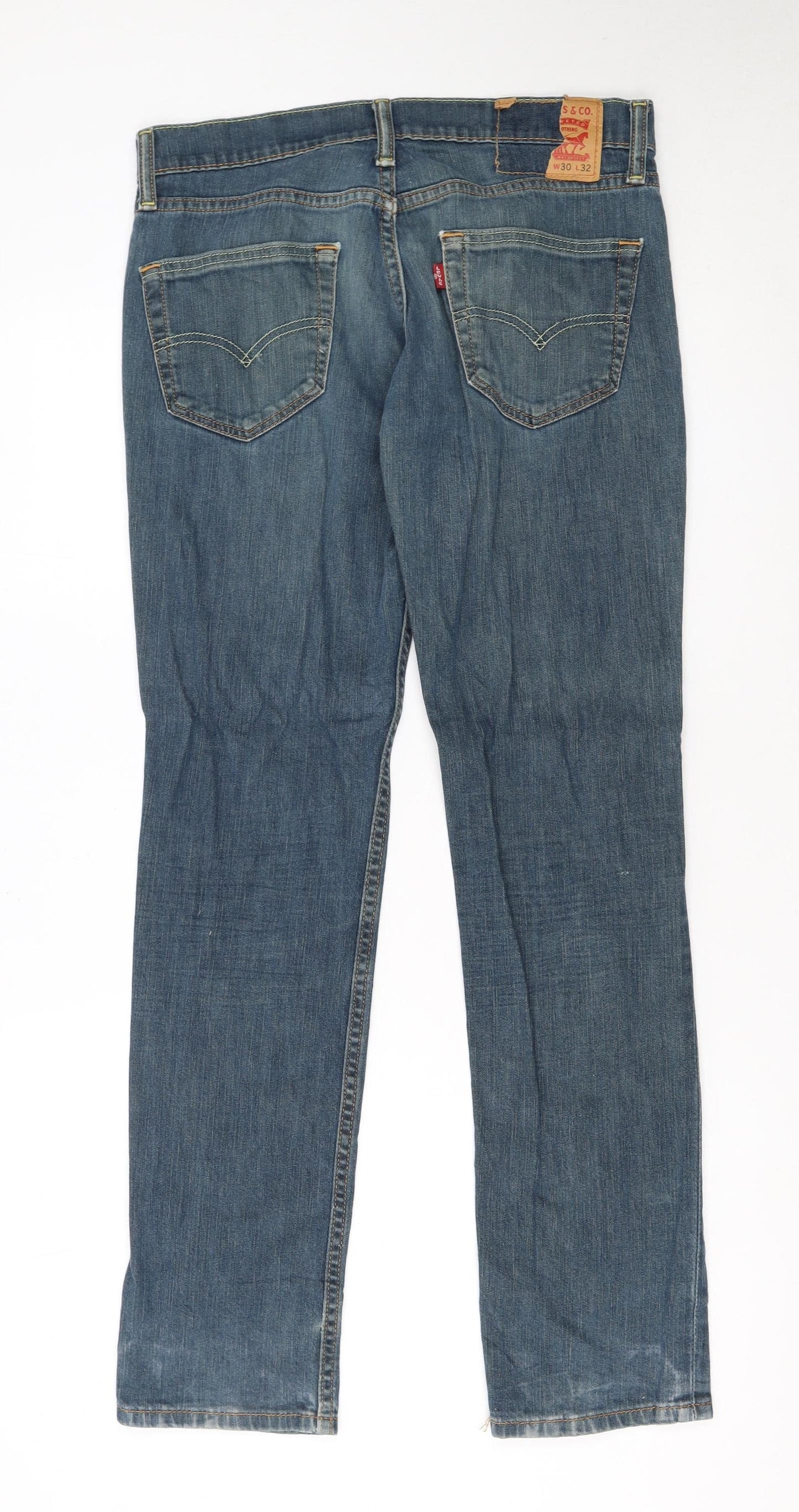 Levi's Women's Blue Straight Leg Denim Jeans Size 12 Regular
