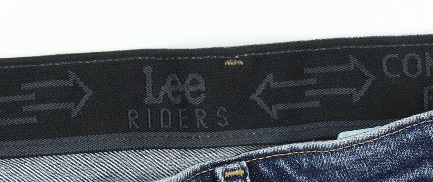 Lee Riders Men's Blue Denim Shorts Size 42 Regular Fit Casual