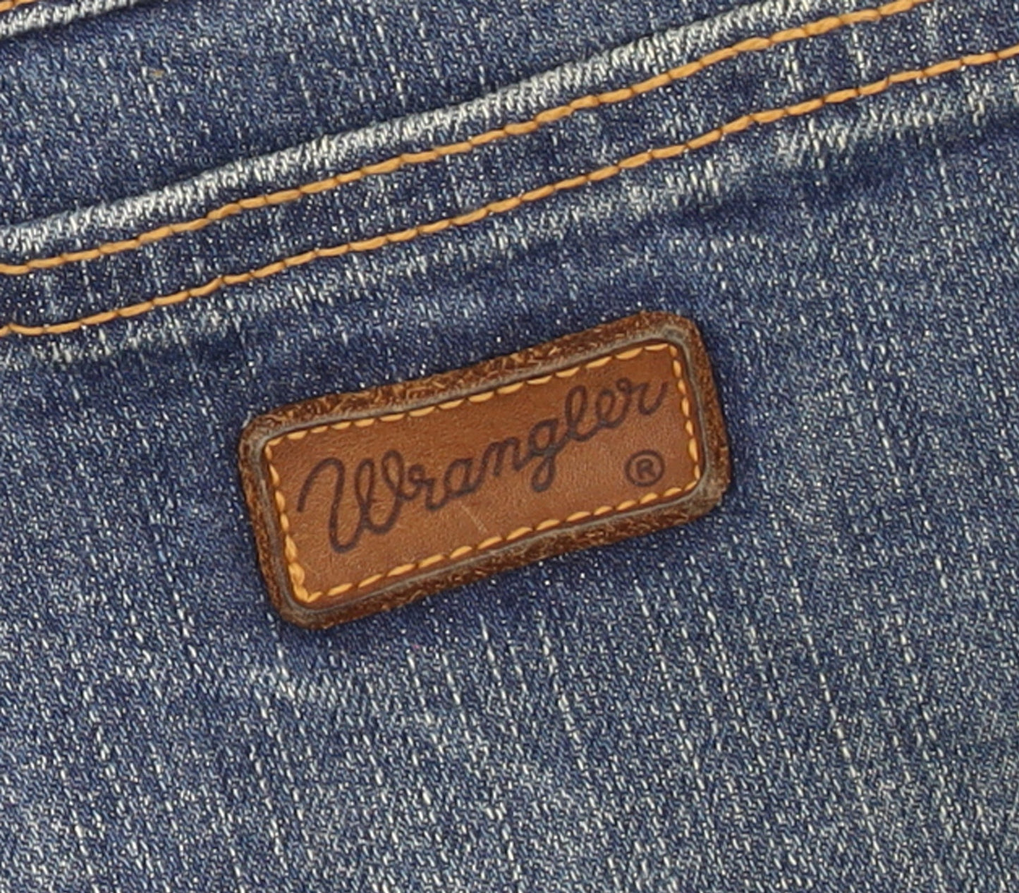 Wrangler Men's Blue Regular Fit Straight Denim Jeans 36x34