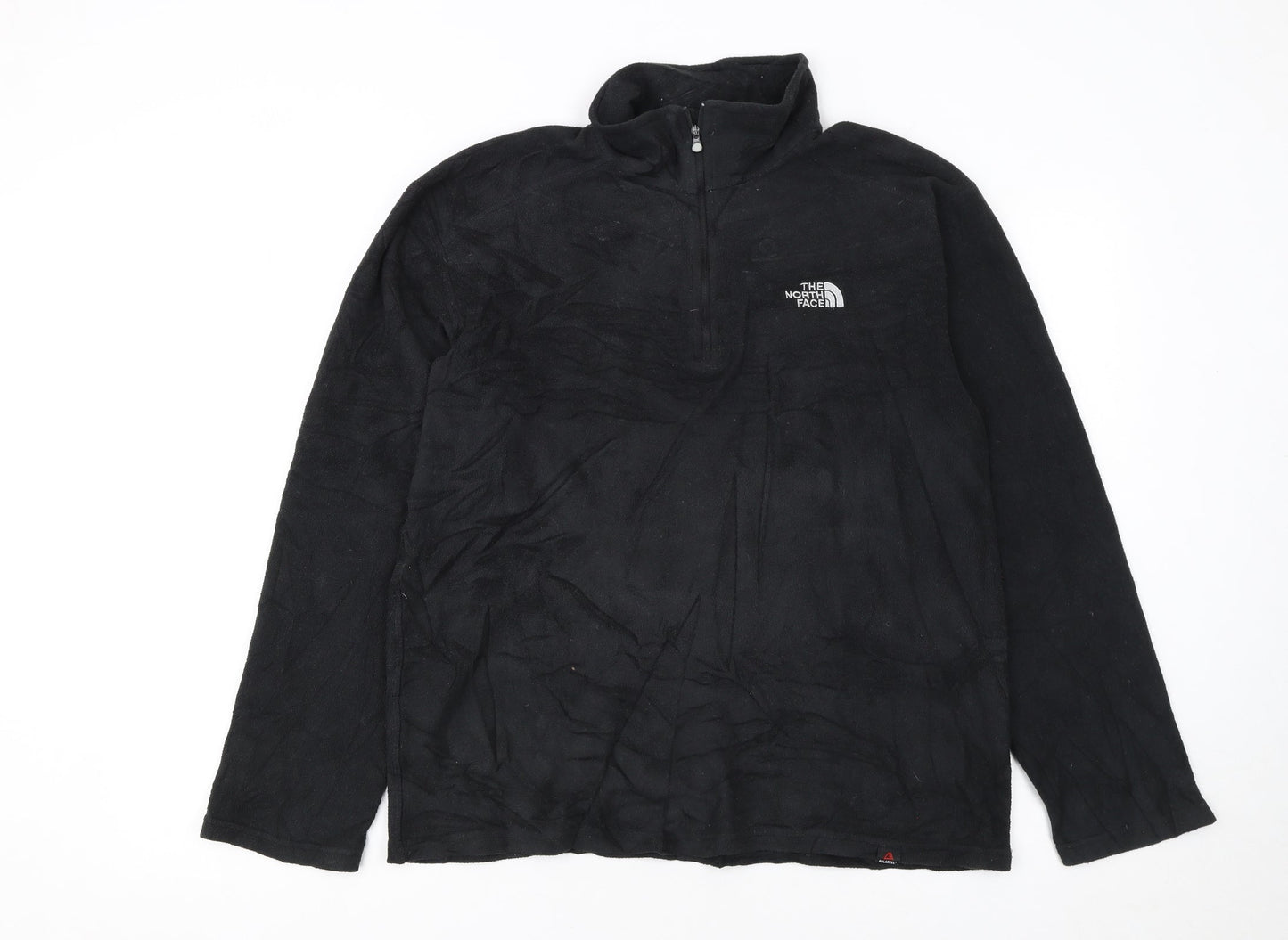 The North Face Mens Black Fleece 1/4 Zip Pullover Sweatshirt Size S