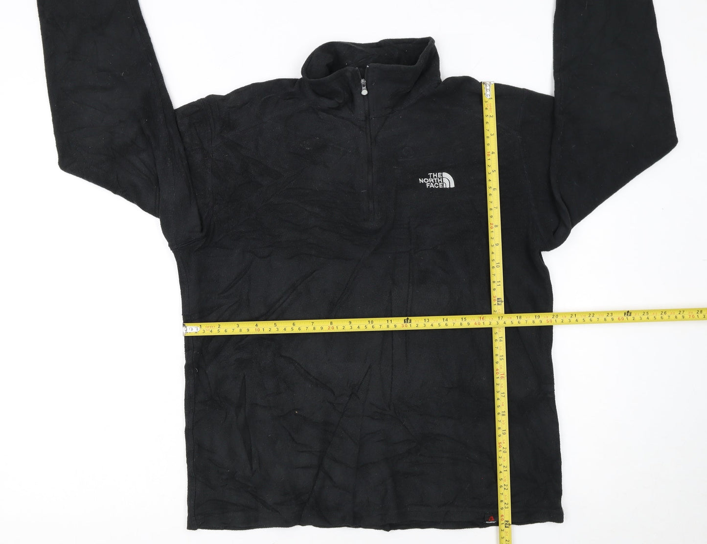 The North Face Mens Black Fleece 1/4 Zip Pullover Sweatshirt Size S
