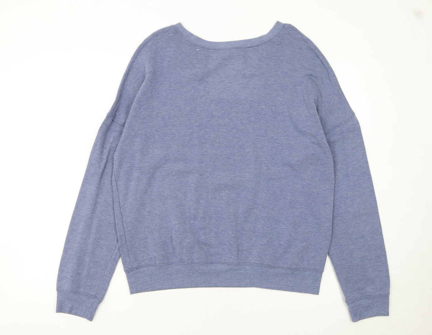 Disney Women Blue Mickey Graphic Pullover Sweatshirt XL