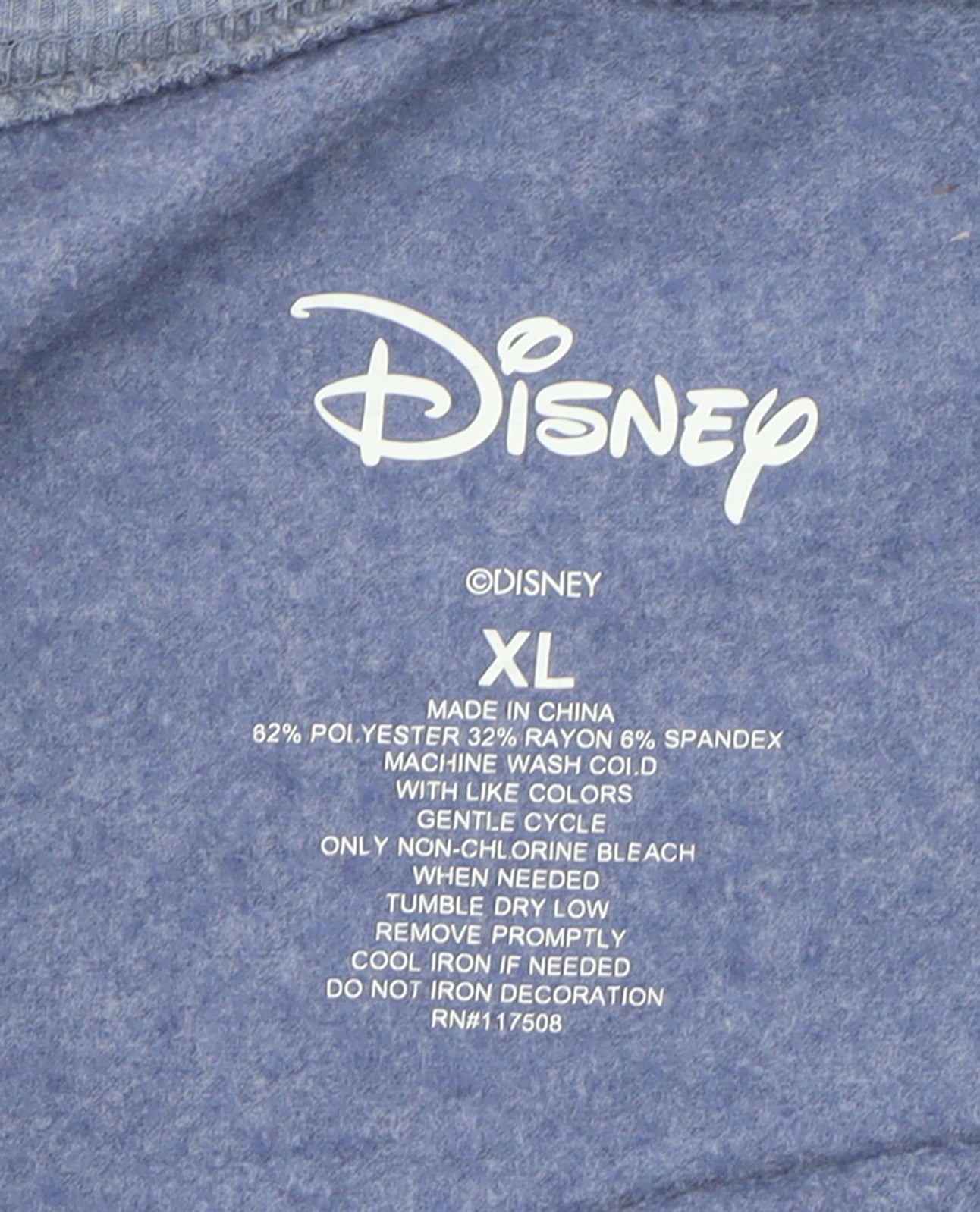 Disney Women Blue Mickey Graphic Pullover Sweatshirt XL