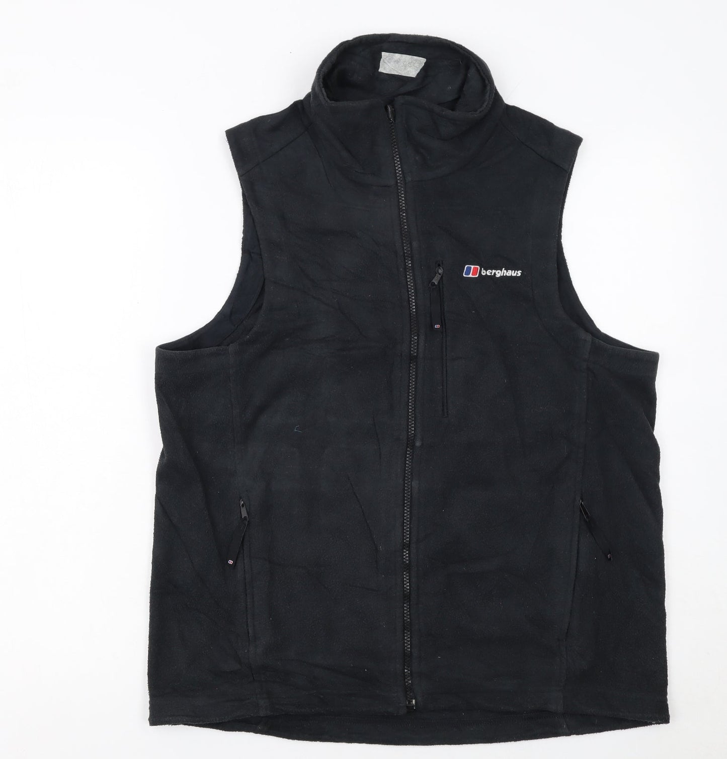 Berghaus Men’s Black Fleece Bodywarmer Waistcoat Size S Outdoor Vest